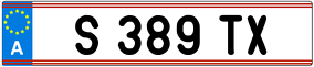 Trailer License Plate